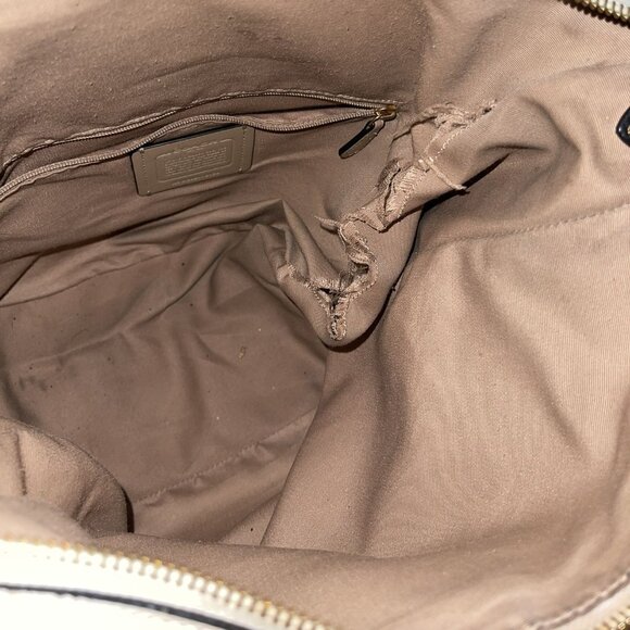 Coach Authentic Pennie Colorblock Pebbled Leather Shoulder Bag EUC - Picture 7 of 7